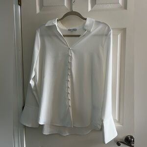 Chic White Women's Blouse
